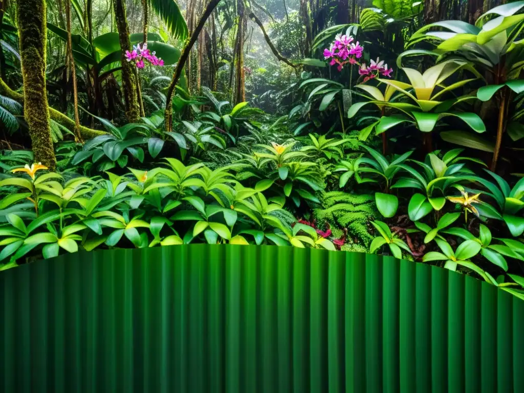 Selva exuberante de Costa Rica: biodiversidad y belleza Biodiversidad de Costa Rica: Selva exuberante con árboles altos, orquídeas y aves coloridas