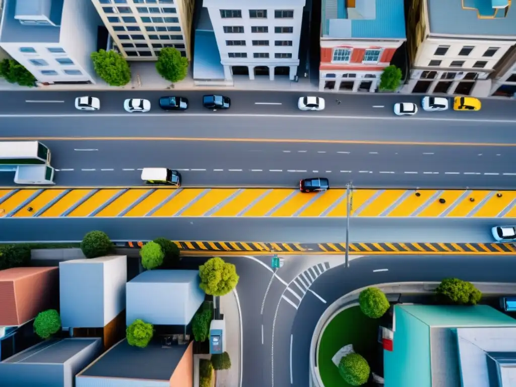 Imagen documental: científicos y socorristas comunican riesgos sísmicos a la población en una ciudad moderna con una falla visible