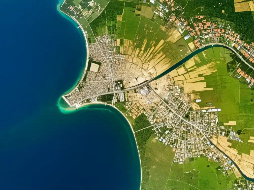 Imagen satelital de alta resolución que muestra los efectos de un desastre natural en la gestión de desastres naturales satélites