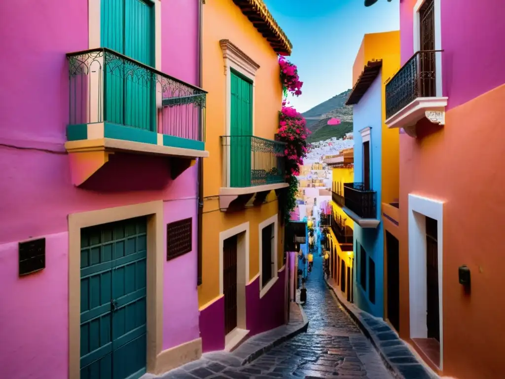 Romance en El Callejón del Beso: balcones, bougainvillea y tradición en Guanajuato, México