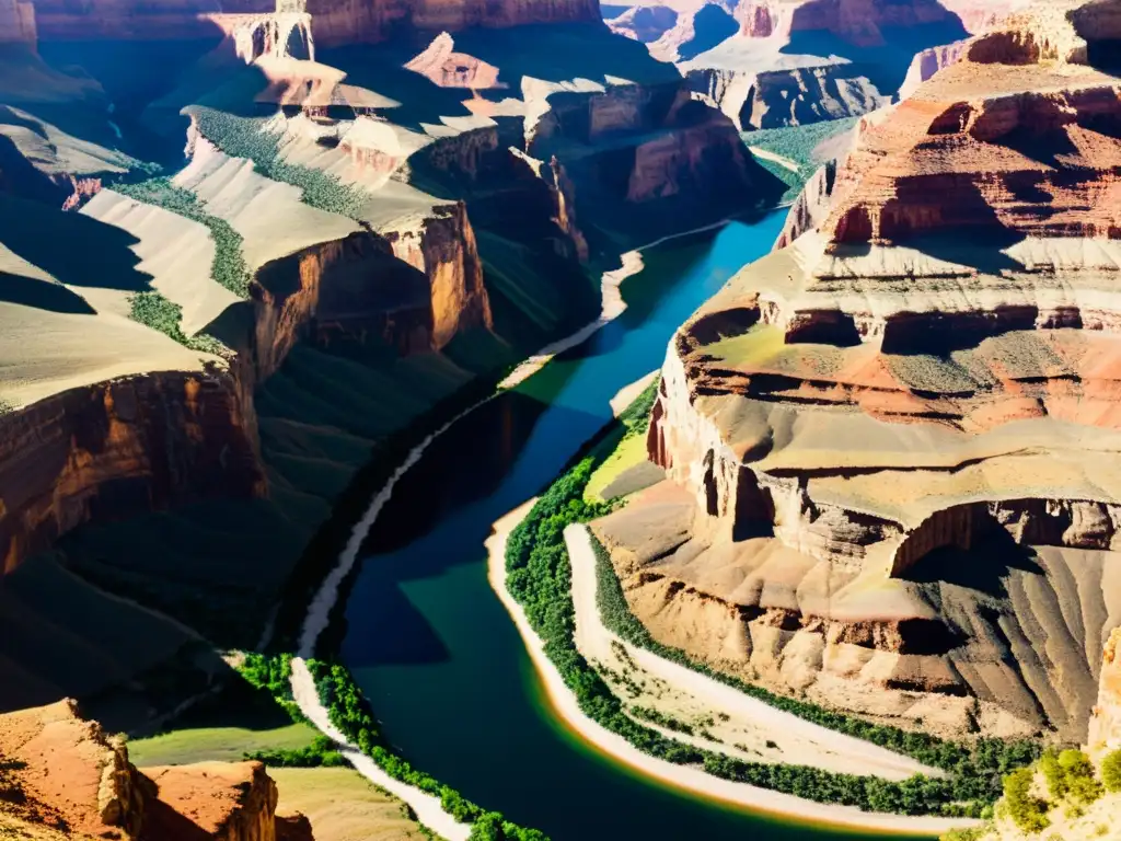 Cañón profundo: maravilla natural erosionada Vista impresionante de un profundo cañón erosionado por el proceso natural, destacando las capas rocosas y la majestuosidad de la formación natural